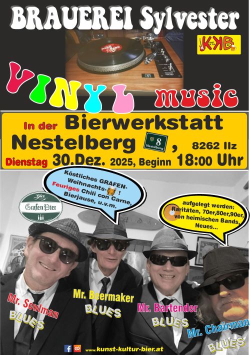 Plakat Rückblick Brauereisylvester Termin: 30.12.2025 00:00 Ort: Bierwerkstatt Richard GrafA-8262 Ilz, Nestelberg 8 Eintritt: freiwillige Spende
